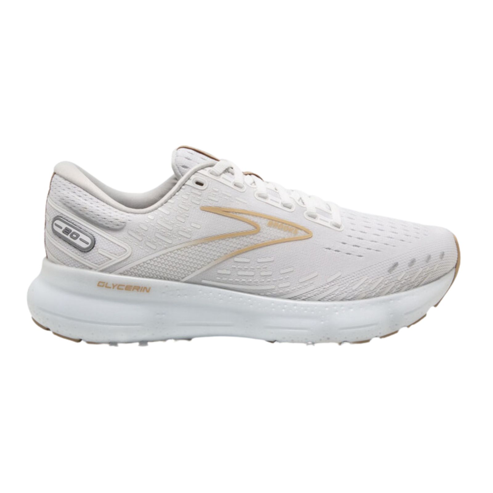 Brooks Women's Glycerin 20 White/Khaki