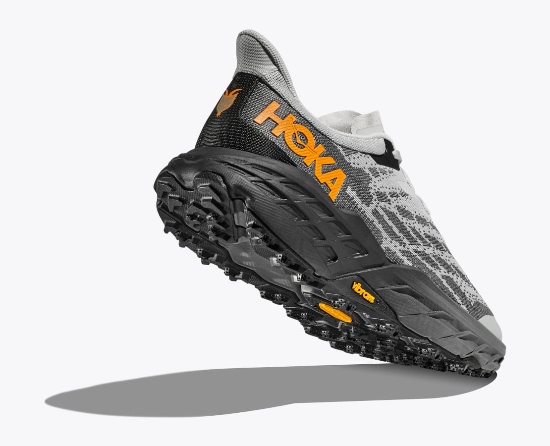 Hoka Speedgoat 4 Mens 9.5 Gray Trail Running Shoes Sneakers 1106525 CGYW Hoka Speedgoat 4 | eBay main image 2