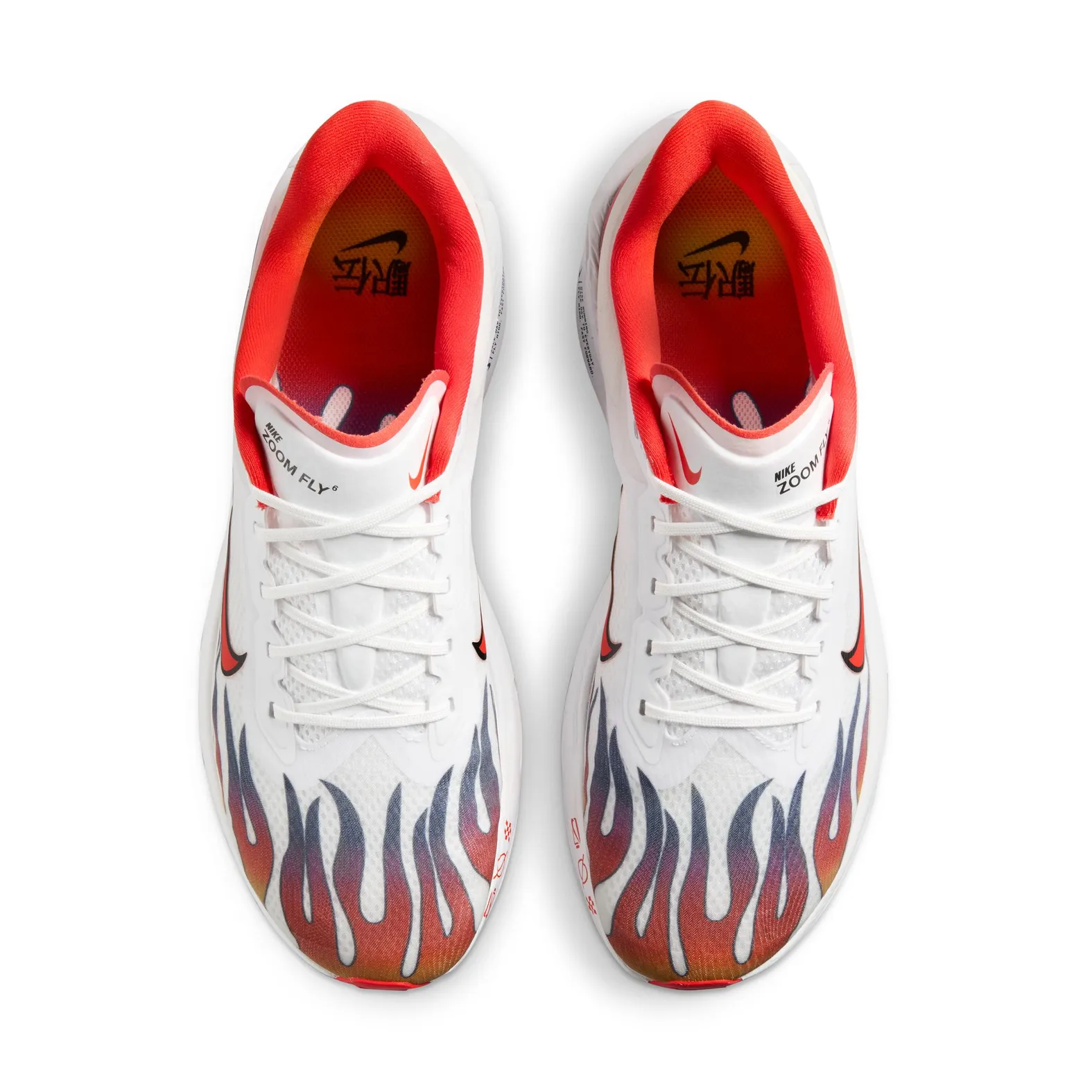 Nike Men's Zoom Fly 6 PRM WHITE HABANERO RED-BLACK