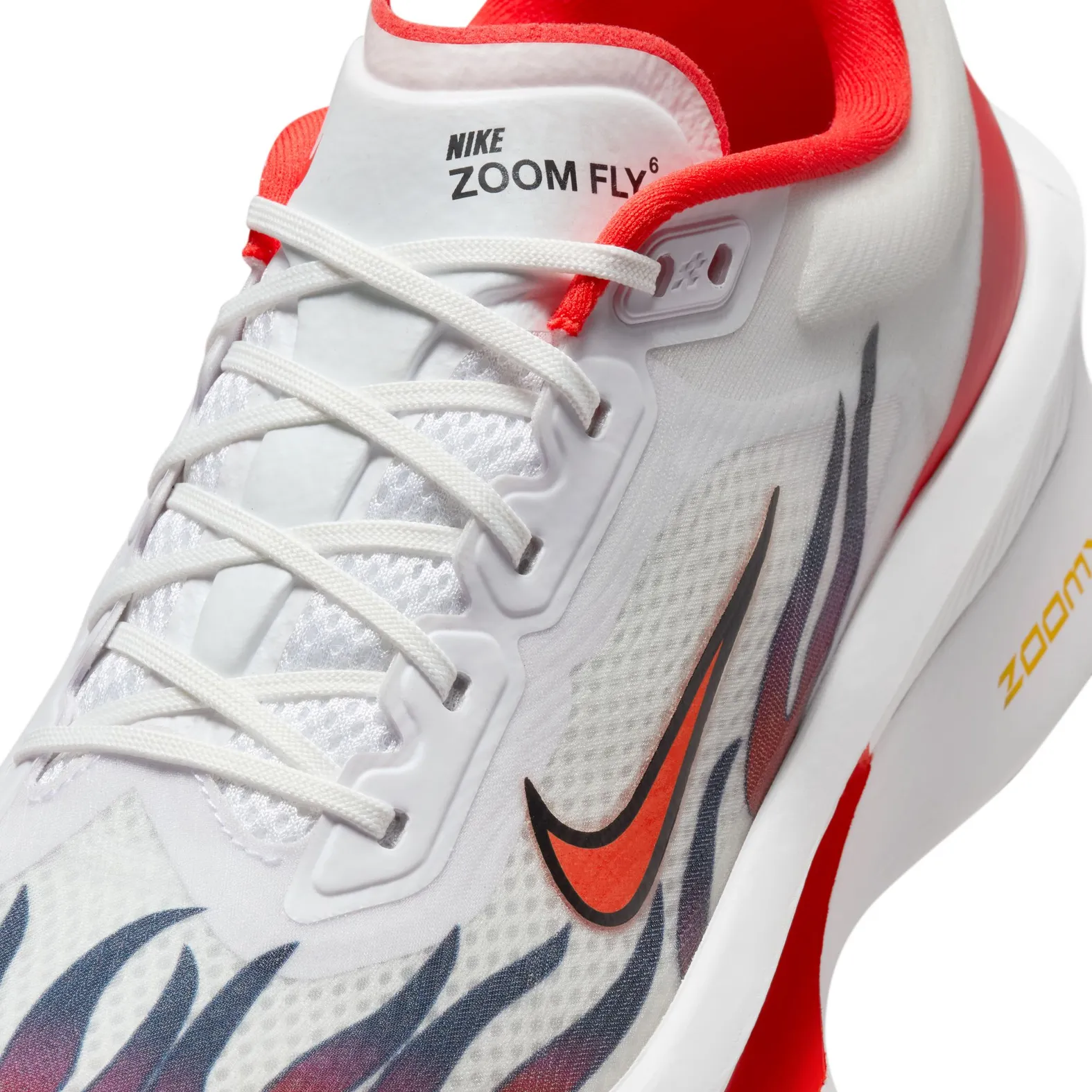 Nike Men's Zoom Fly 6 PRM WHITE HABANERO RED-BLACK