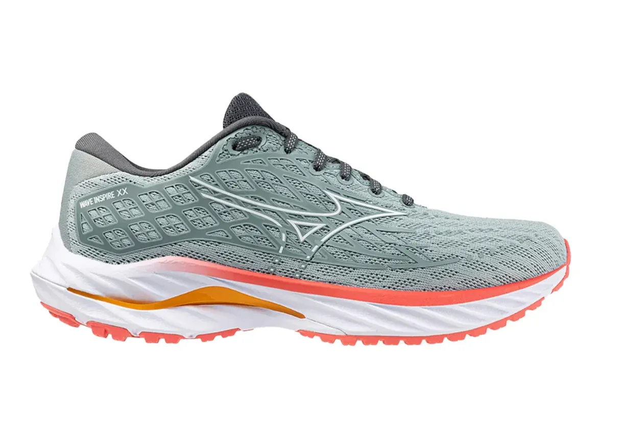 Mizuno Wave Inspire XX Blue Gray and Red Athletic Shoes Amazon.com | Mizuno Women main image 4