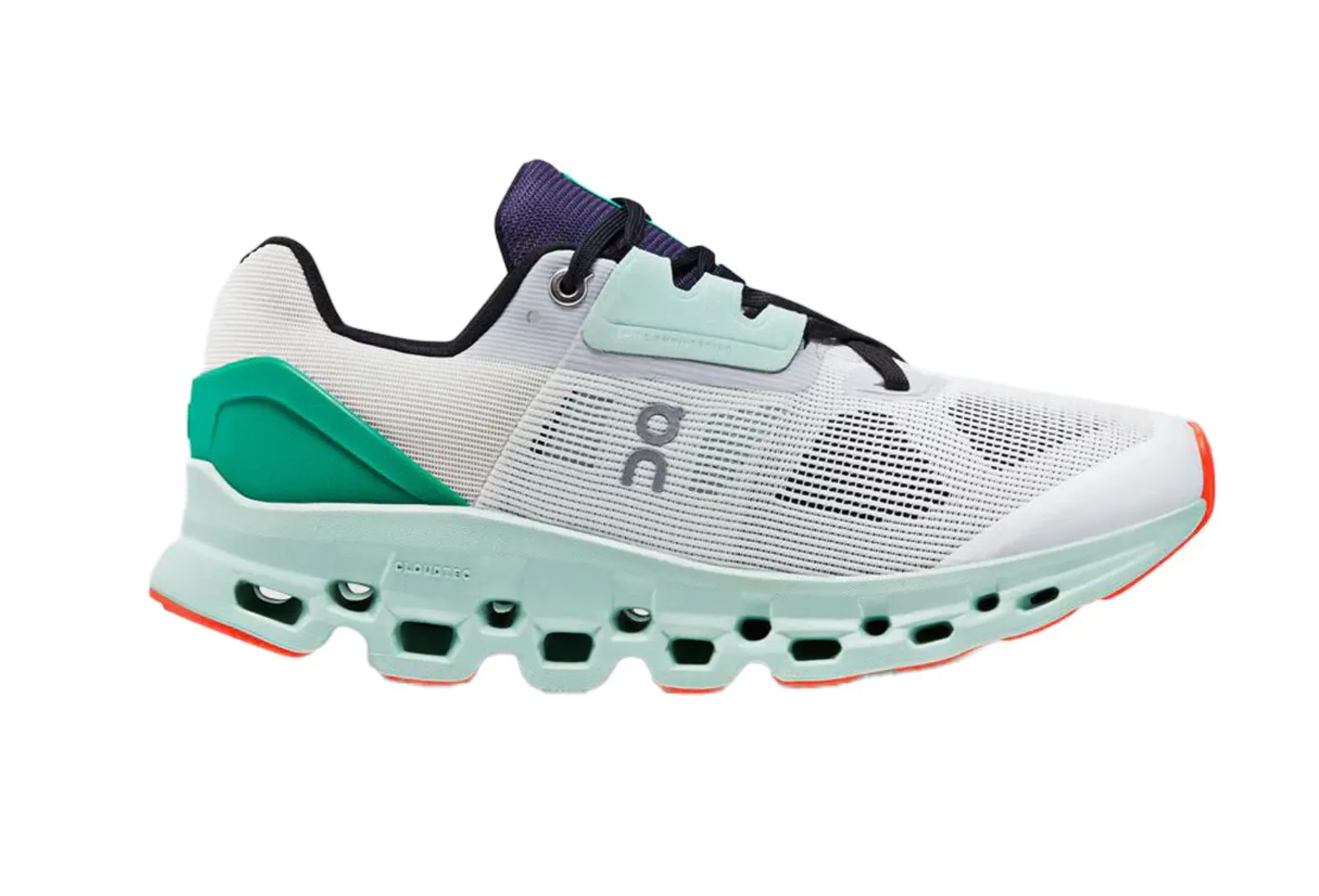 On Cloudstratus ランニングシューズ ホワイト/グリーン ON Women's Cloudstratus white